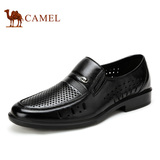 Camel骆驼男鞋 2016新款夏季商务正装舒适牛皮套脚男士皮鞋