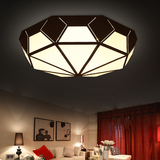 钻石个性LED几何吸顶灯 书房卧室灯 小客厅艺术铁艺灯具