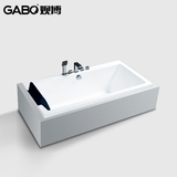嵌入式浴缸 1.5/1.7米亚克力/压克力成人浴盆 带下水GBA621B观博