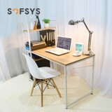 SOFSYS笔记本电脑桌简约现代家用台式书桌书架组合办公桌子写字台