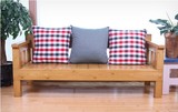 纯实木沙发松木沙发客厅沙发组合小户型双人三人田园松木沙发特价