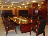 办公家具油漆会议桌简约现代贴木皮开会桌椅组合会议室培训桌6米
