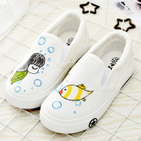 夏季儿童帆布鞋韩版单鞋白色女童布鞋休闲板鞋学生单鞋小白鞋童鞋