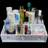 DIY简约防水化妆品收纳盒创意欧式桌面收纳盒护肤品收纳盒储物架