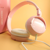 索尼款式头戴式粉红色立体声重低音电脑mp3手机zx100发烧耳机包邮