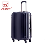 airway日本铝框深框拉杆箱万向轮旅行箱行李箱男女箱包26寸、28寸