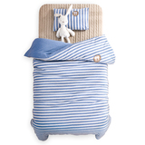 婴儿床上用品套件宝宝儿童床品纯棉幼儿园被子床单三五件套秋冬款