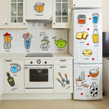 创意厨房餐厅防水 冰箱贴 卡通儿童客厅卧室墙壁背景装饰墙贴贴画