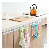 0022韩国创意家居厨柜门置物架 多功能免钉厨门挂钩 塑料杂物架
