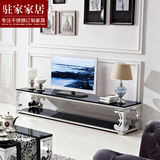 不锈钢电视机柜 简约组合大理石客厅墙柜 现代卧室电视台地柜TF45
