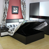板式储物床 气压地暖高箱双人床 1.5 1.8米简约现代 单人床宜家