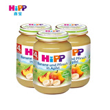 【3罐特惠】德国 Hipp/喜宝 有机黄桃香蕉苹果泥 4个月以上190g
