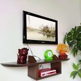 实木创意小户型壁挂电视柜卧室墙上机顶盒置物架客厅电视墙壁挂架