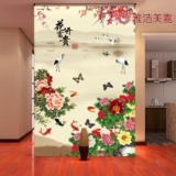 3d立体壁画 客厅简约中式仙鹤 电视背景墙纸玄关过道壁纸 入户画