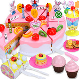 过家家生日蛋糕玩具儿童仿真蛋糕水果切切乐小女孩玩具生日礼物