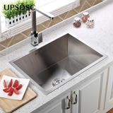 上司卫浴 不锈钢水槽 单槽 纯手工拉丝表面洗菜盆 60*45 805166-