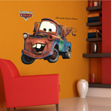 汽车总动员墙贴画幼儿园儿童房间宝宝床头背景墙面装饰贴壁纸板牙