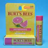 moon之谷美国进口BURT'S BEES小蜜蜂天然蜂蜜葡萄柚润唇膏4.25g