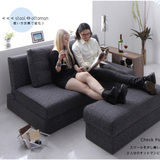 汇尚品众布艺沙发 日式沙发 宜家 多功能沙发床 双人折叠 储物沙