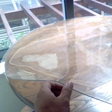 透明桌布软质玻璃圆形餐桌布防水pvc圆桌免洗塑料水晶板加厚台垫