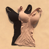 高品质罩杯一体式塑身衣免穿文胸打底隐形运动内衣纤体背心女