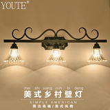 粤田美式复古壁灯北欧式客厅卧室床头灯具创意过道阳台楼梯镜前灯
