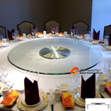 『广淘』MA067铝合金底钢化玻璃餐桌转盘圆台面酒店家具玻璃转盘
