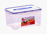 手提长方形杂粮塑料保鲜盒冰箱食品收纳盒子密封盒饭盒便当盒