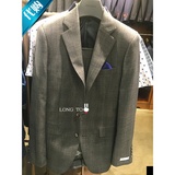 韩国代购ZIOZIA 15夏款 烟灰色格子时尚修身西服套装（马甲）