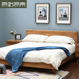 新品上市原始原素欧式全实木床1.8米双人床1.5简约现代白橡木家具