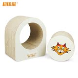 田田猫用品 创意马蹄形组合型猫家具 高密瓦楞纸猫抓板逗猫玩具