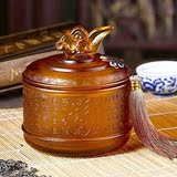 热卖中国特色工艺品 琉璃茶叶罐百福 出国外事礼品 送老外的礼物