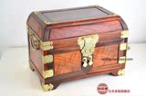 老挝红酸枝木雕 独板镜箱首饰盒化妆箱 红木工艺品收藏级家居摆件