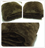 外贸日单 法兰绒纯色绗缝床罩 床垫单 加大尺寸 可做地垫 元木町