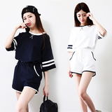 韩国夏装新款宽松显瘦运动休闲套装女夏学生跑步闺蜜姐妹装两件套