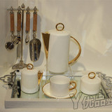新古典欧式简欧法式美式样板房软装饰品摆件高档骨瓷咖啡杯具套装