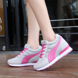 韩版休闲鞋内增高运动鞋女8cm高跟加绒跑步春夏季低帮学生旅游鞋