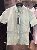 ZIOZIA男装韩版修身短袖衬衫专柜正品代购CAW2WC1501原价998