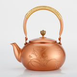 茶关系 铜壶纯紫铜 日式纯手工烧水壶 煮茶水老铜壶 泡茶养生茶壶