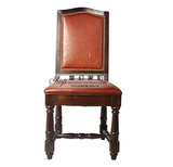 美式乡村实木餐椅复古带扶手高背椅书桌椅欧式高档酒店椅子可定制