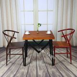 创意实木方桌咖啡桌椅组合休闲桌餐桌椅办公桌小户型餐桌椅桌书桌