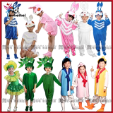 特价守株待兔表演服装 儿童小白兔演出服 幼儿卡通动物造型舞蹈服