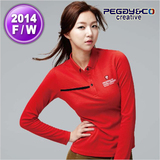 韩国正品代购 PEGGY&CO/佩极酷 羽毛球服 女款长袖 ST-8655