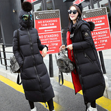 2015新款冬装韩版超长款棉衣女外套过膝显瘦棉服加厚时尚棉袄大衣