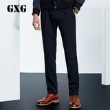 特惠 GXG男装新款长裤子男士时尚黑色修身休闲裤百搭#44202029