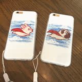 潮牌Supreme超人狗iPhone6s Plus手机壳 苹果5S八哥犬可爱保护套