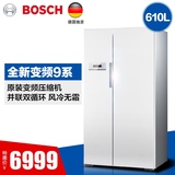 Bosch/博世 BCD-610W(KAN92V02TI)无霜变频家用双门对开门冰箱