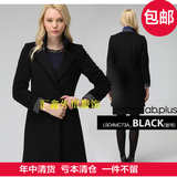 2016春韩国品牌外贸原单女装西服外套大衣黑色修身客供面料包邮