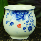 【双层茶杯】【国色天香】茶盘 隔热茶具 整套陶瓷茶具 茶杯子