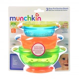 美国进口munchkin麦肯齐婴儿宝宝餐具套装 吸盘碗 带盖训练碗